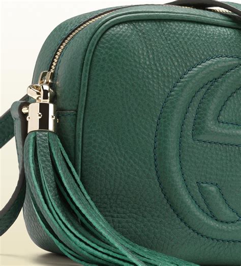 gucci soho green|authentic Gucci soho disco bag.